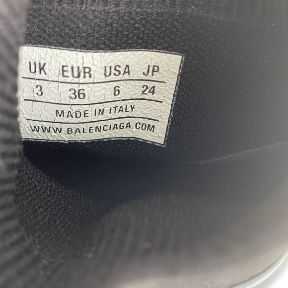 AUTHENTIC Balenciaga all black WORN ONCE ONLY! Amazing condition. Size 6 women - Picture 5 of 5